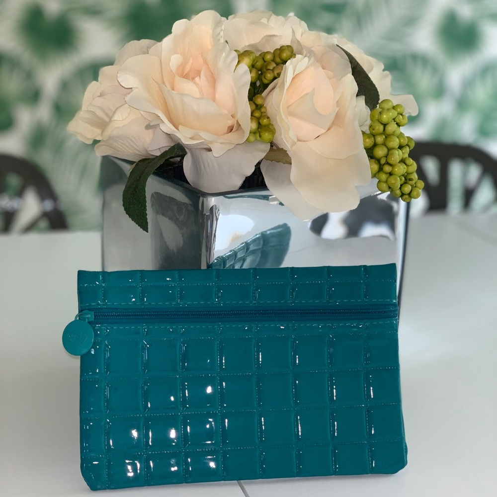 Small Teal Makeup Bag